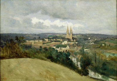 Veduta generale della città di Saint-Lo, c.1833 da Jean Baptiste Camille Corot